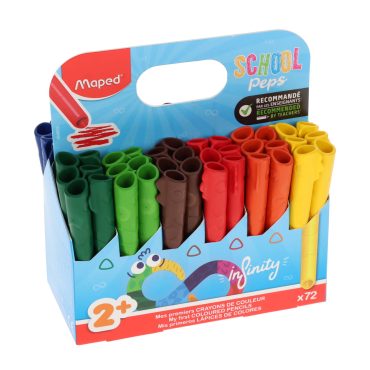 Maped Peps Non-Sharpen Colouring Pencils (72)
